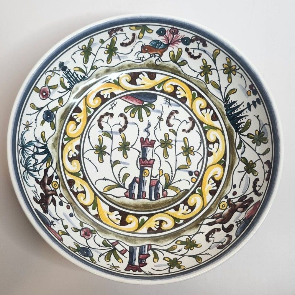 Williams Sonoma Nazari Large Pasta Salad Bowl 9 1/2" Hand Painted Portugal